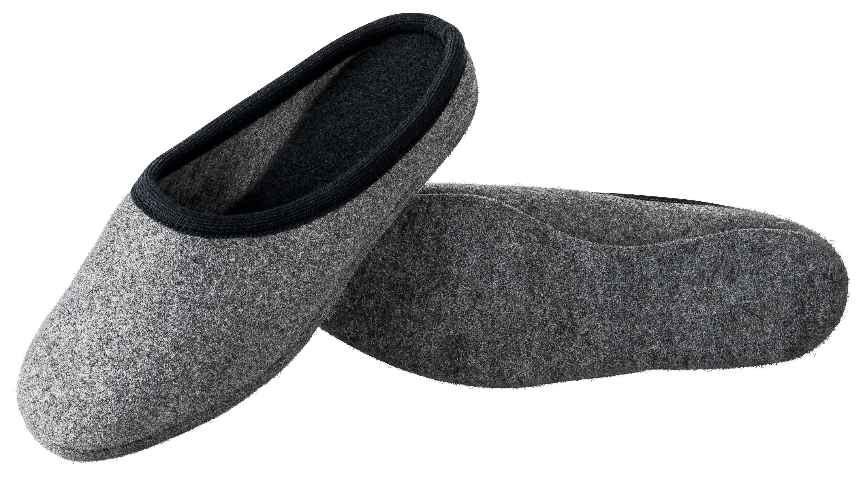 Filzpantoffel grau